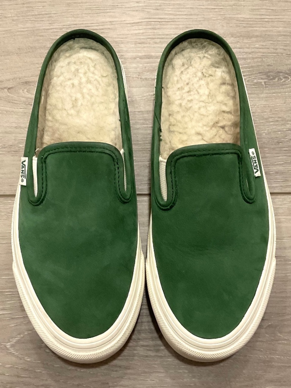 VANS Museum of Peace & Quiet x OG Mule LX Green Marshmallow Size Men 4.5 Women 6